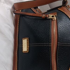 boc Black and Brown Leather Handbag
